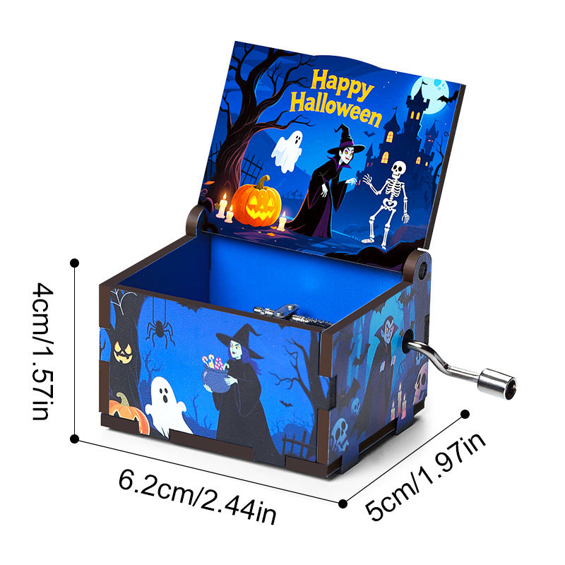 3D Hand-Cranked Wooden Music Box 2