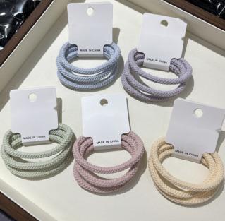 Colorful Nylon Mesh Hair Ties 3pcs 2