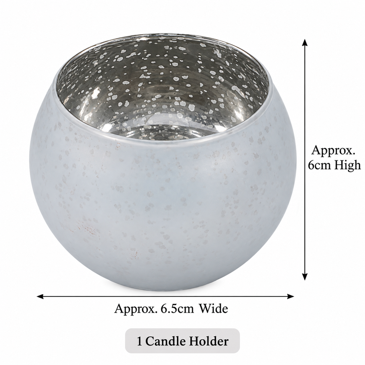 Speckled Glass Candle Holder 4