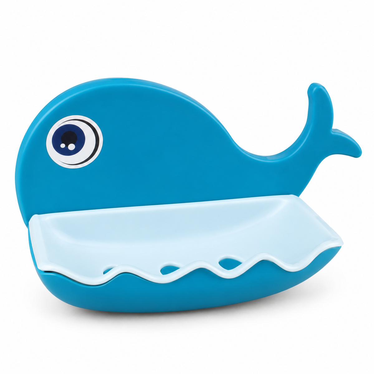 Whale-Shaped Soap Dish with Drain Tray 2