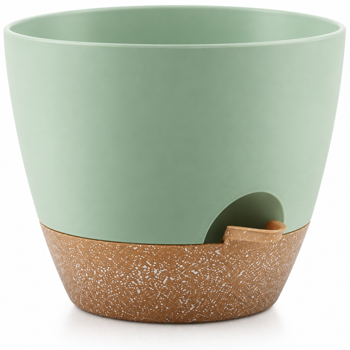 7-inch Green Side-Fill Self-Watering Planter 4
