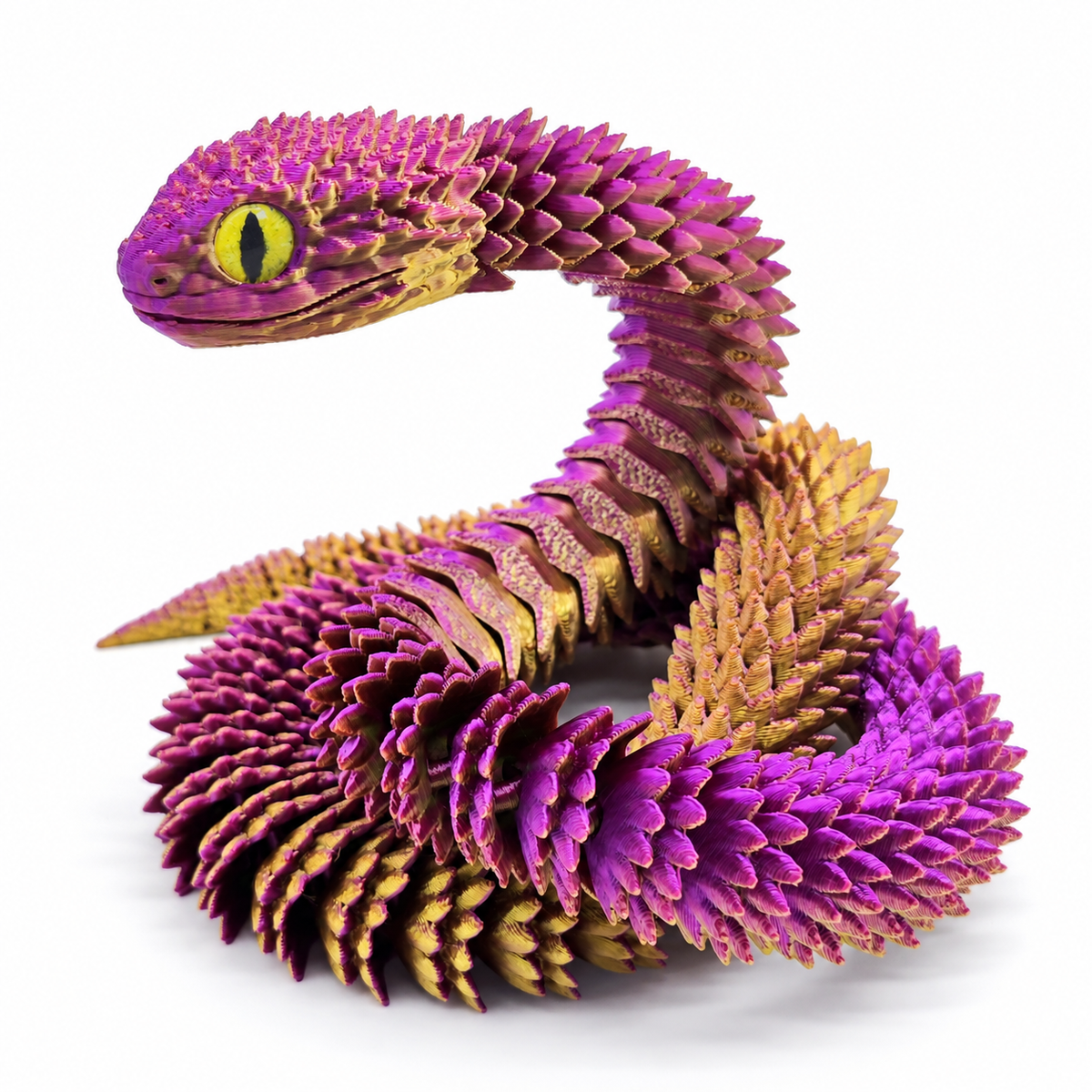 3D-Printed Articulated Viper Snake – 30 cm 2