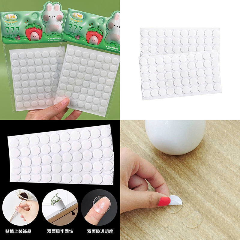 White Mini Reusable Adhesive Dots 2