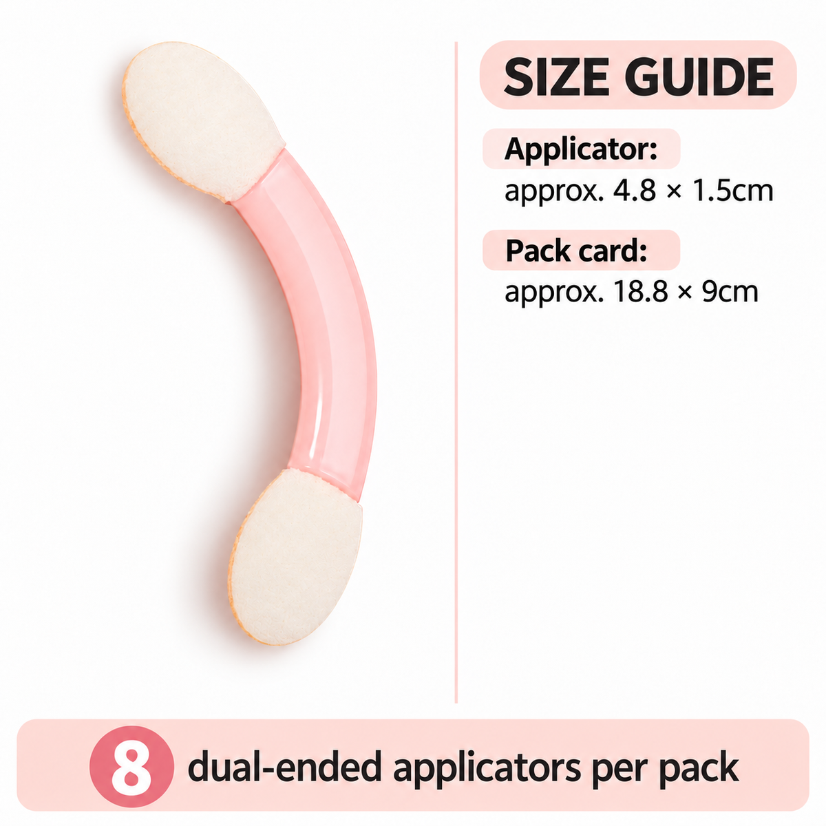 8-Piece Short Dual-Ended Eyeshadow Applicators 3
