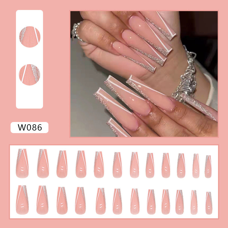 French Galaxy Sparkle Ballerina Press On Nail Set · mproduct-b5e8e49e2171db38cafa