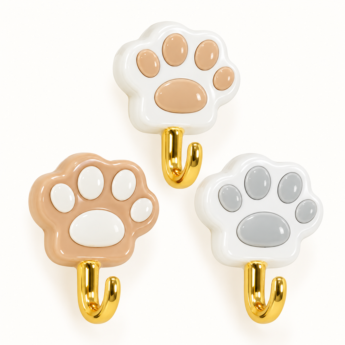 3-Piece Cat-Paw Hook Set