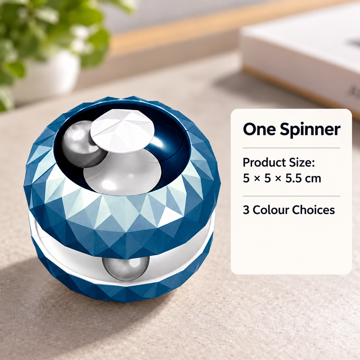 Bead Orbit Fidget Spinner – Two-Tone Colours 4