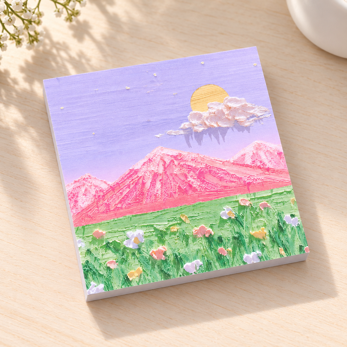 Oil-Painting Style Sticky Notes – 80 Pages 3