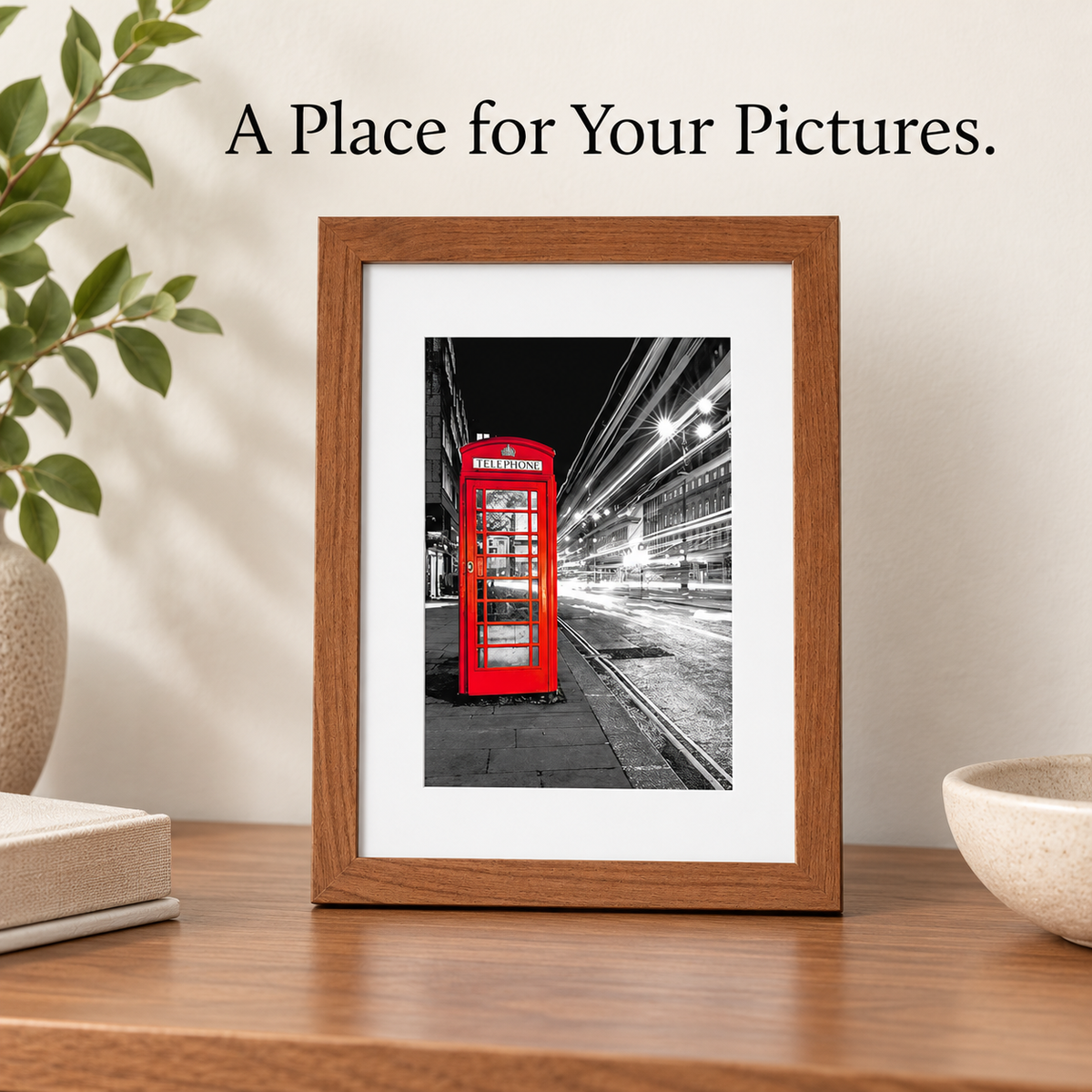 4 × 6 in Picture Frame with White Mat 6