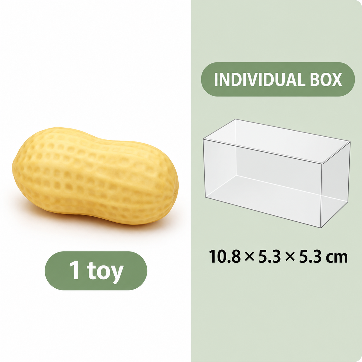 Peanut Shell Tactile Squishy Toy — specifications