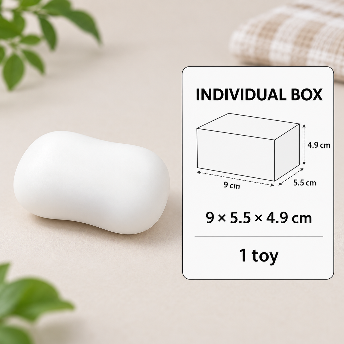 White Bar Sensory Squeeze Toy — specifications
