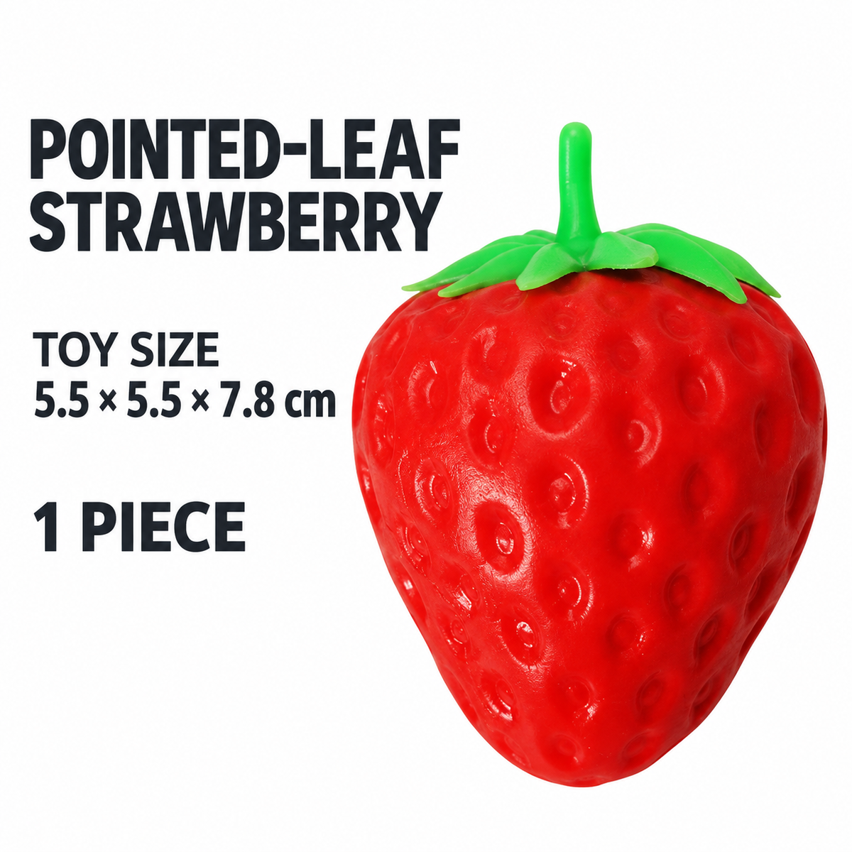 Pointed-Leaf Strawberry Tactile Toy — specifications