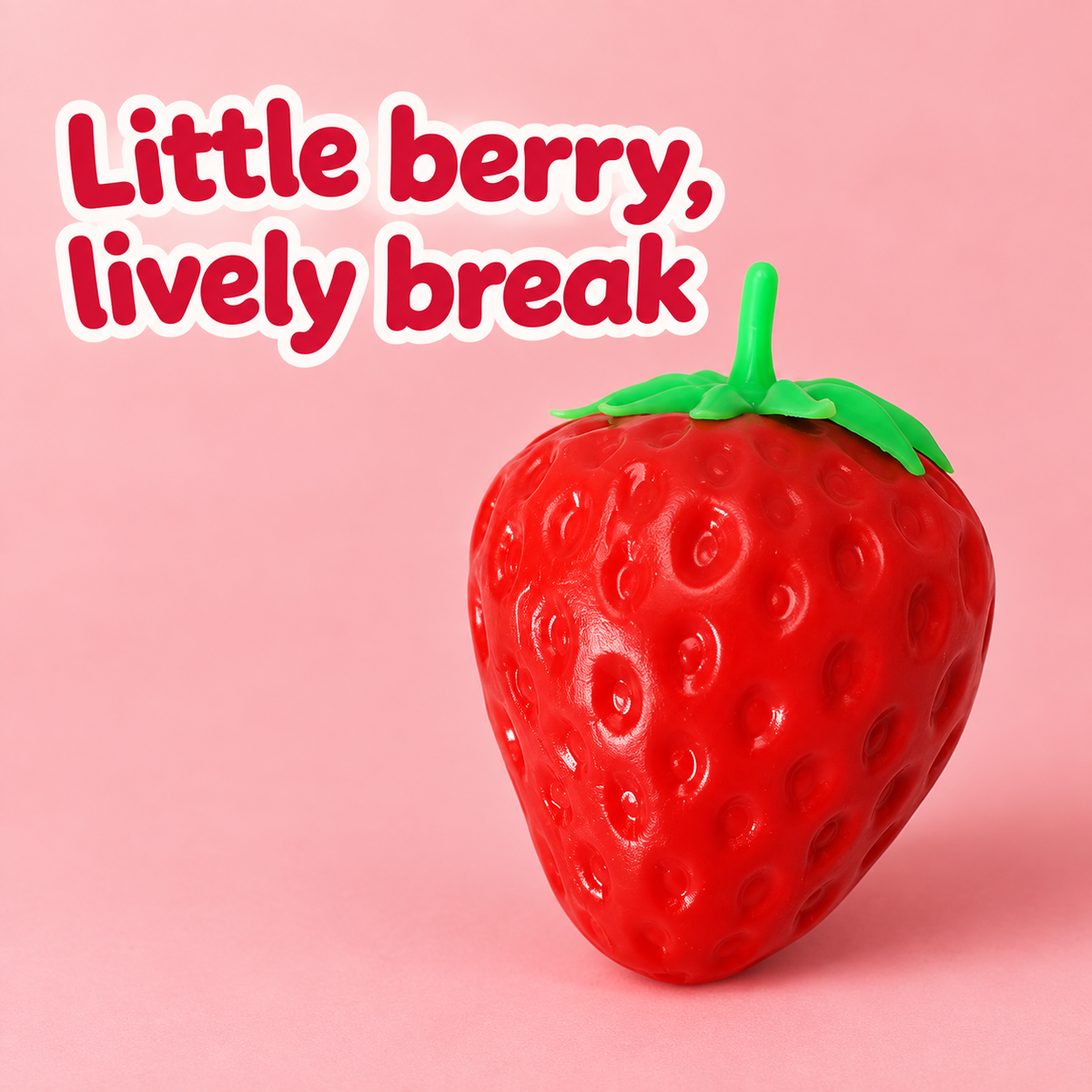 Pointed-Leaf Strawberry Tactile Toy — editorial