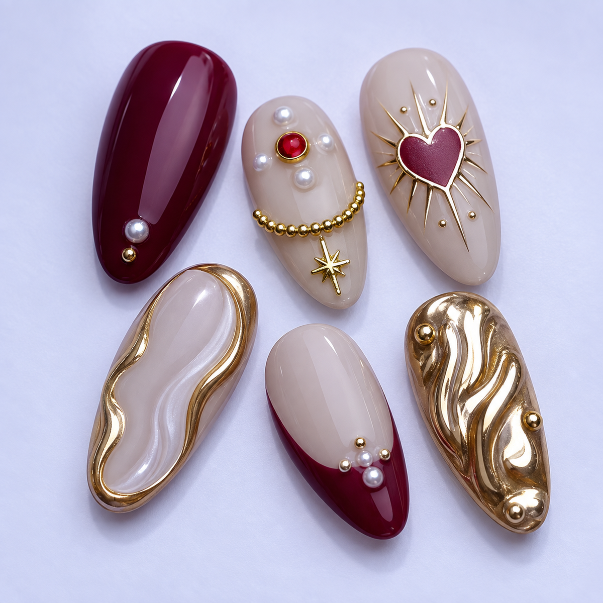 Qiheng Decorative Fashion Press On Nail Sets — product view 4