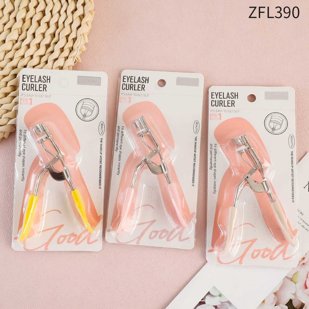 Ergonomic Handle Eyelash Curler Multi-Colour Pack