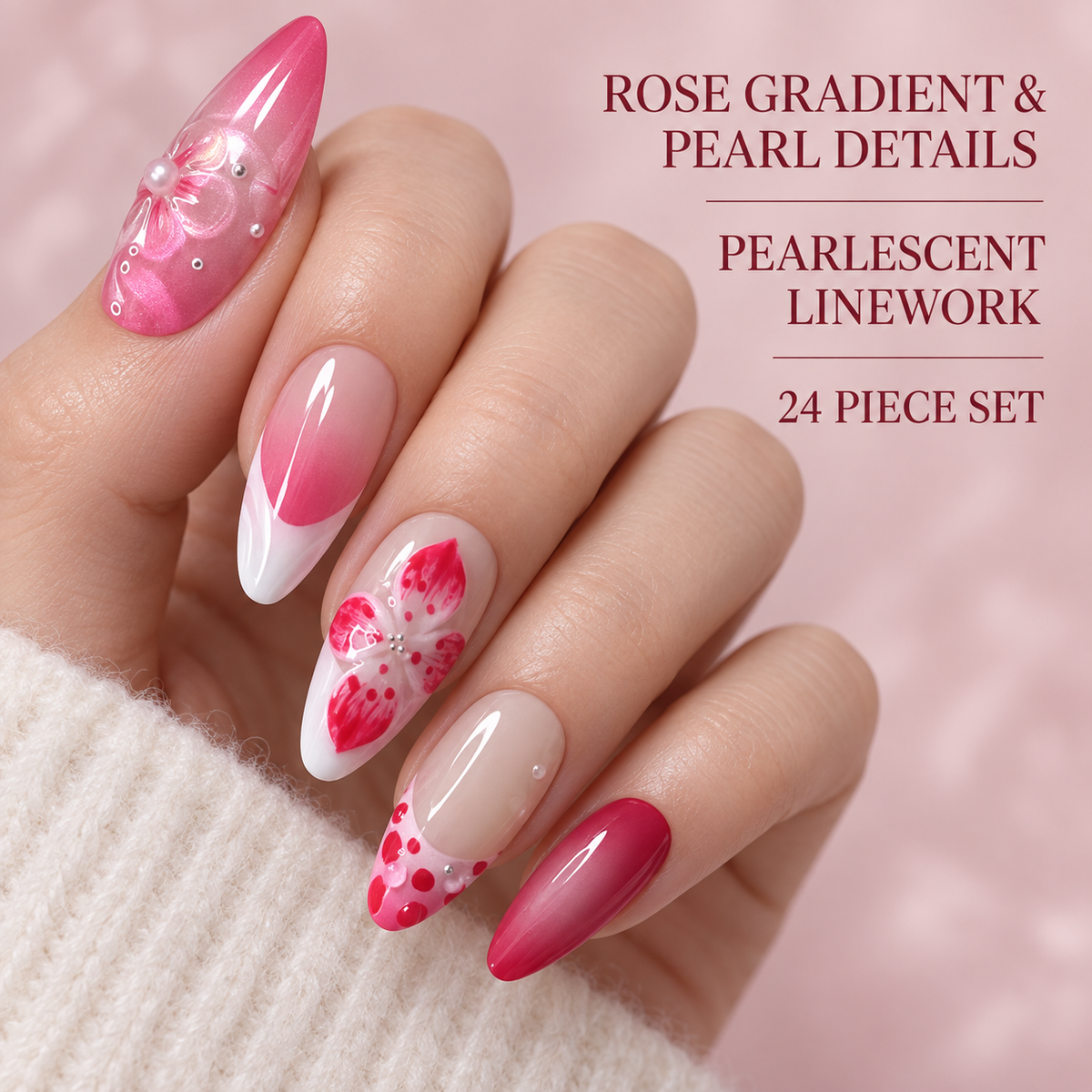 Rose Gradient Pearl Floral French Press On Nail Set · mproduct-992eef8ca86b73c2cfc5