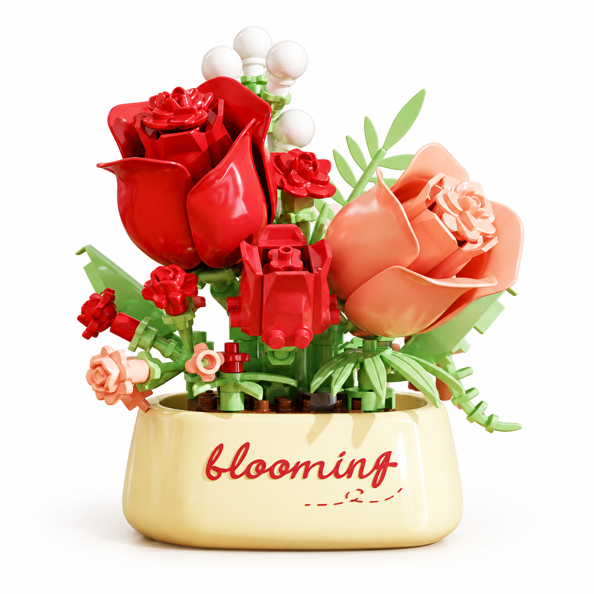 Flower Pot Building Block Kit 2