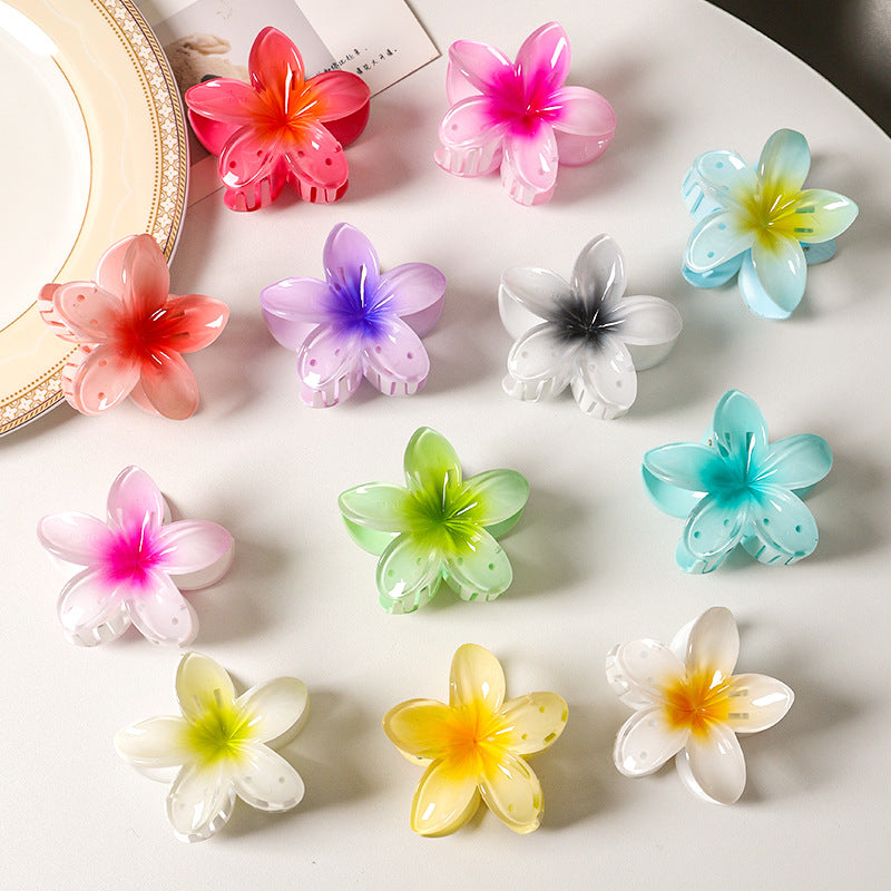 Frangipani Hair Bow Ties and Clips 2