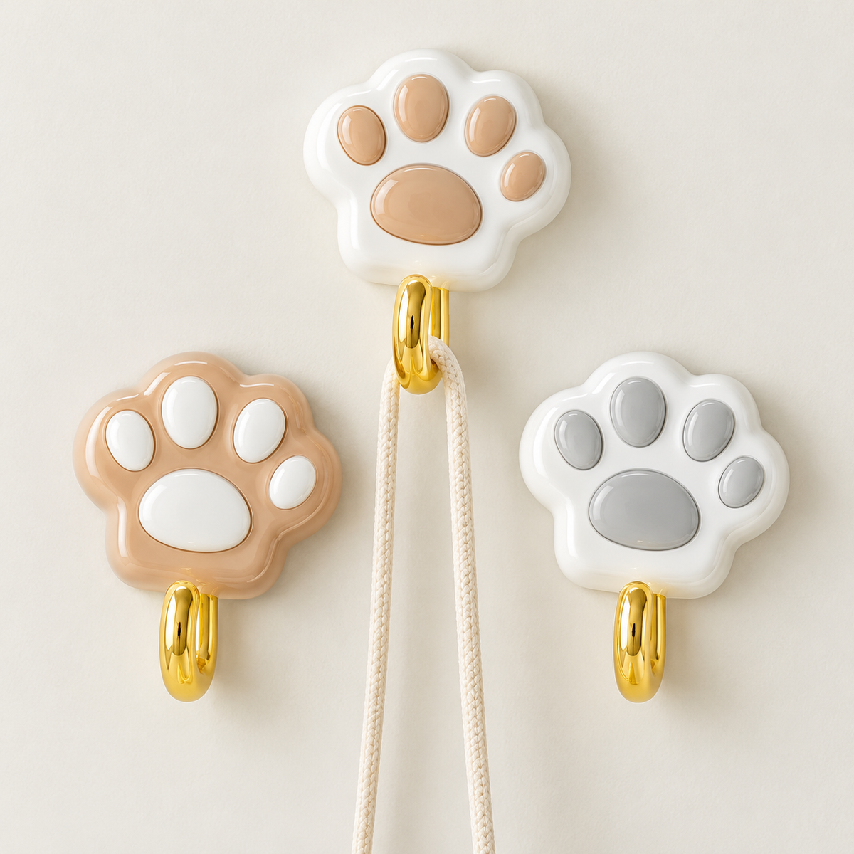 3-Piece Cat-Paw Hook Set 6