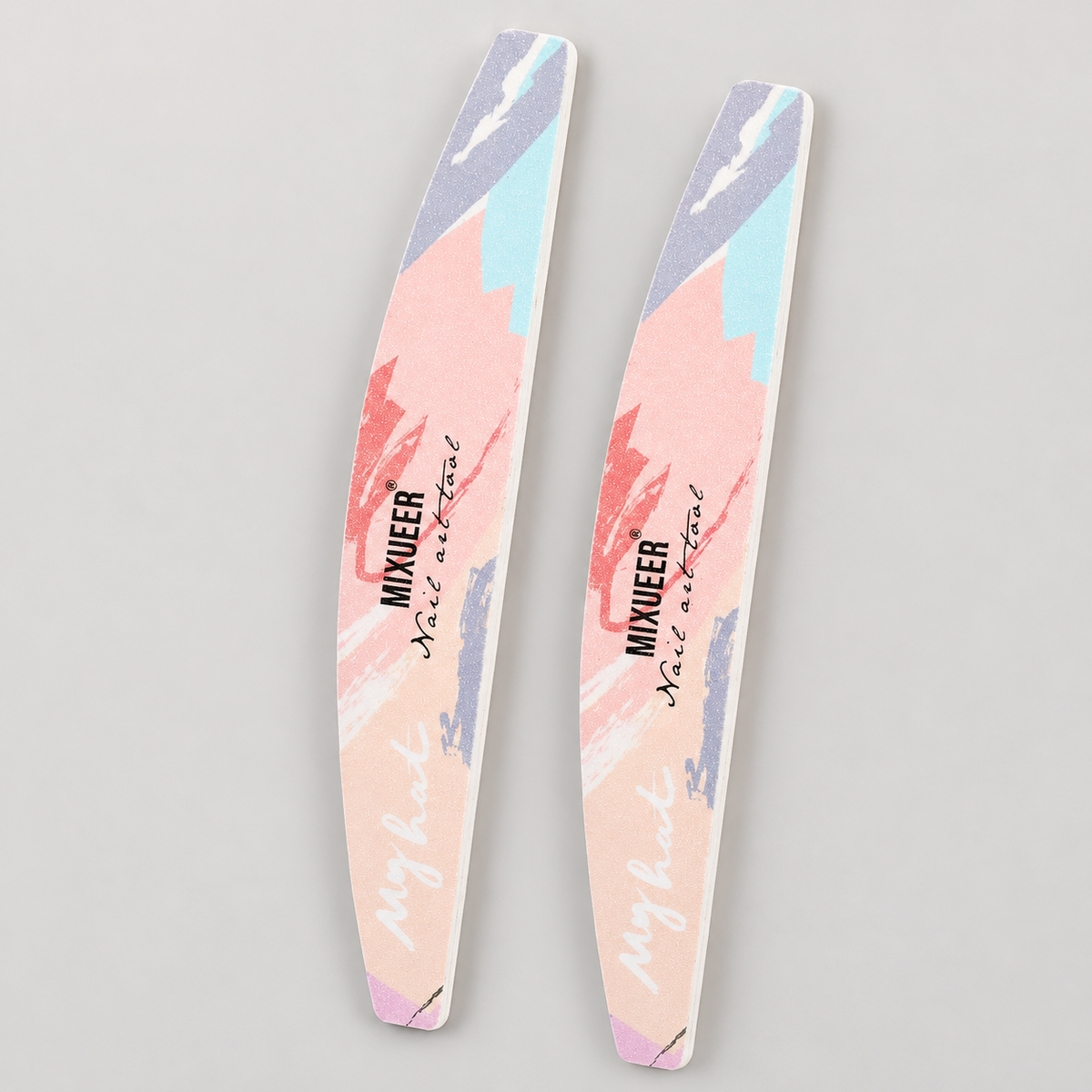 MIXUEER Printed Nail Files, 2-Pack