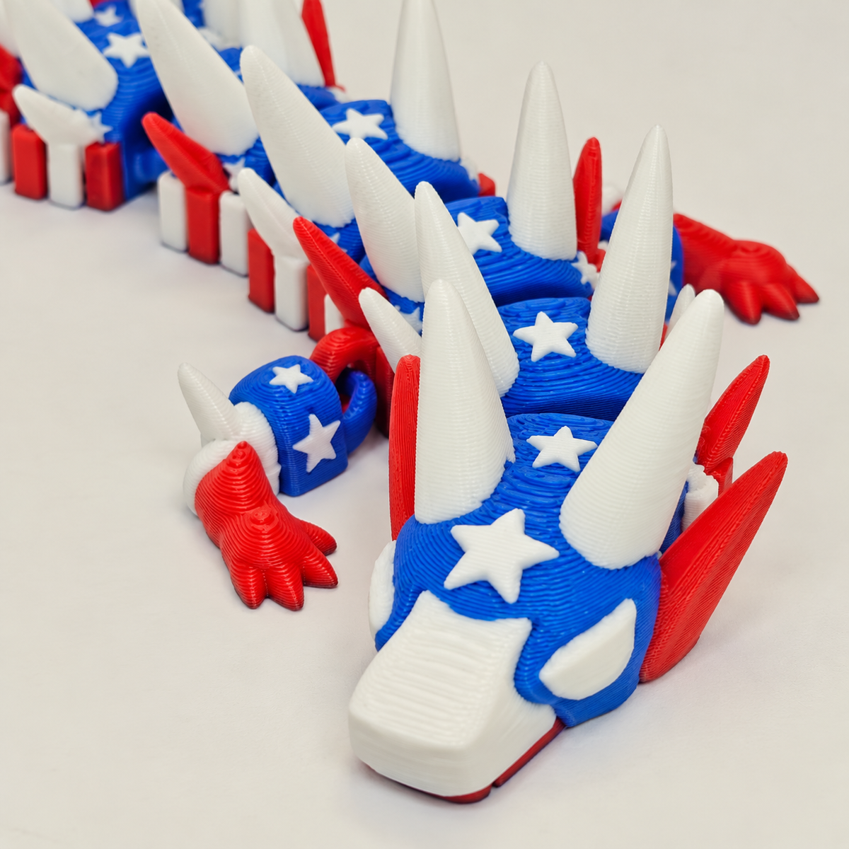 3D-Printed Articulated Dragon Figure 5