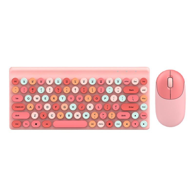 Colorful Design Wireless Keyboard Mouse Set