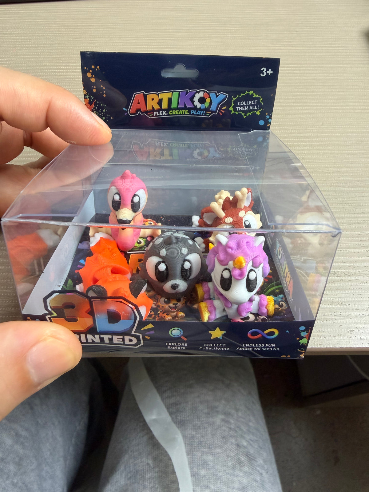 Artikoy 3D Printed Mini Animal Figurines 5 Each 3