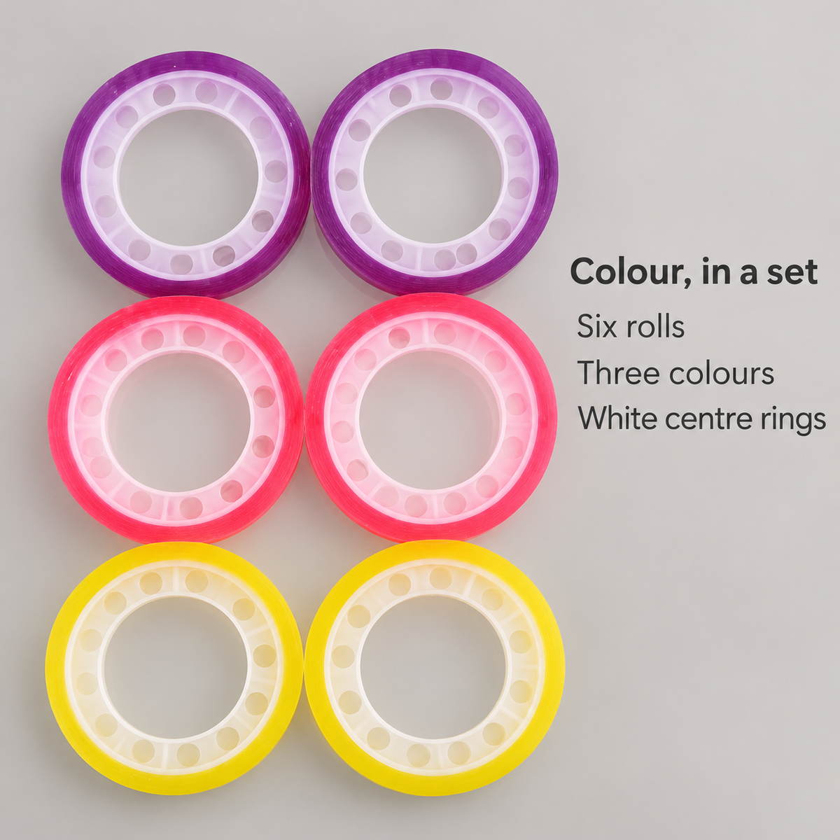 Coloured Tape Set, 6 Rolls 7