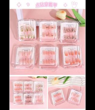 Wear nail 186 short with diamond points (small acrylic box) 2