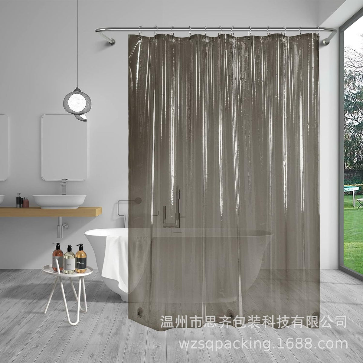 8G Bathroom Shower Curtain Liner 2