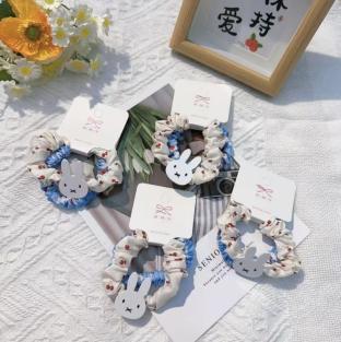 Bunny & Cherry Hair Ties 2pcs 2