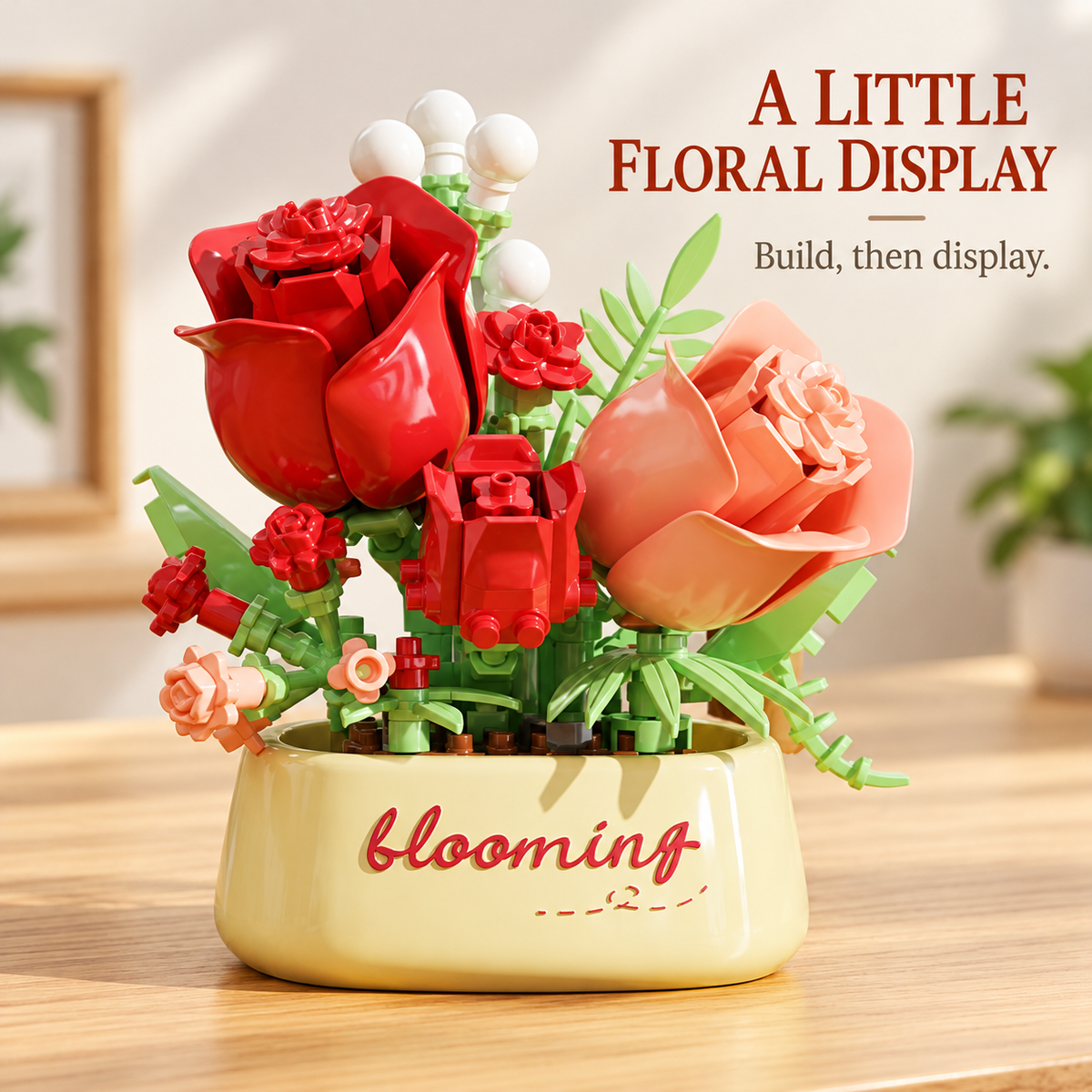 Flower Pot Building Block Kit 6