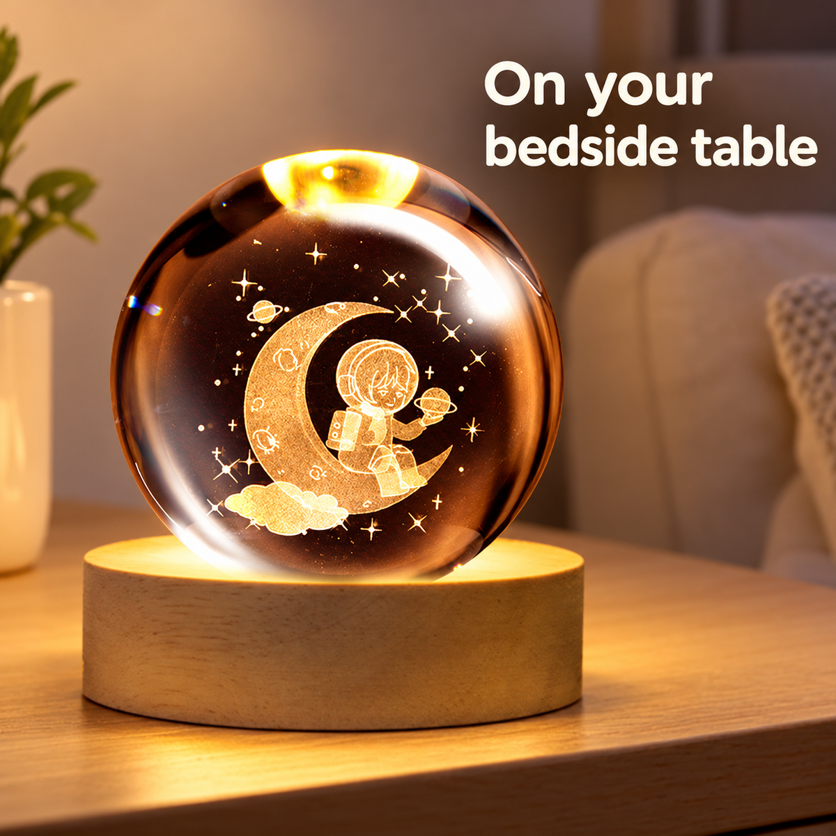 Moon Figure Ball Night Light 7