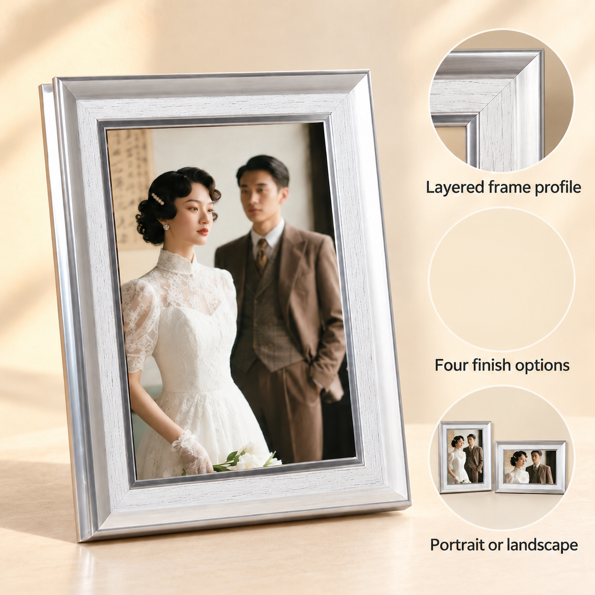 6-Inch Two-Tone Tabletop Photo Frame 8