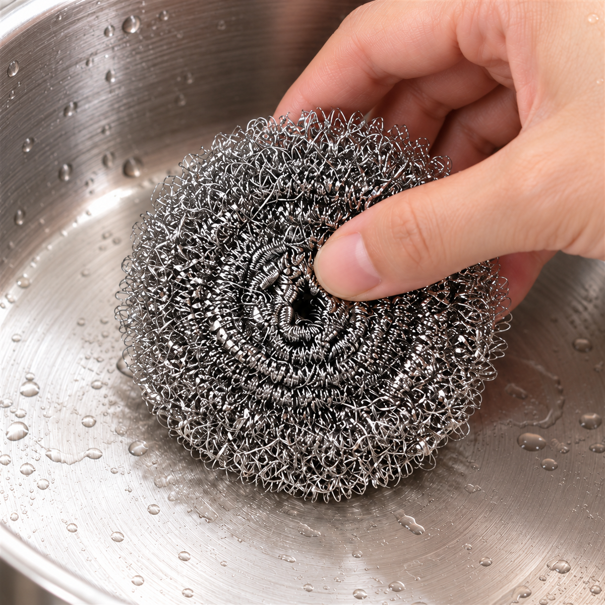 4-Pack Steel Wool Scrubbers 6