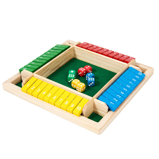 Wooden Number Dice Game