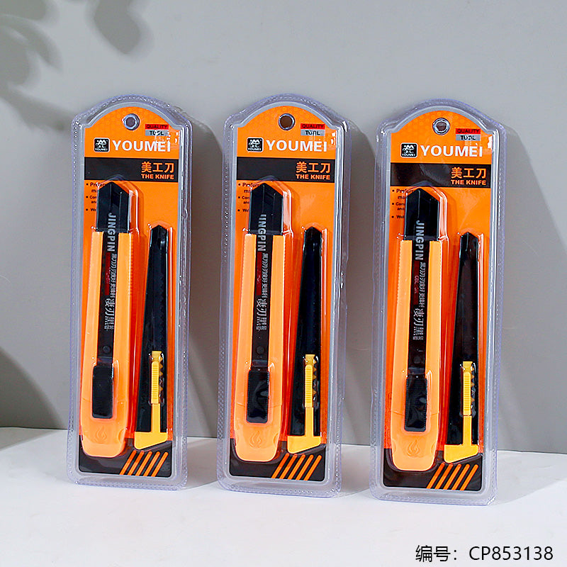 YOU MEI Orange Utility Knife, 5-Pack 2