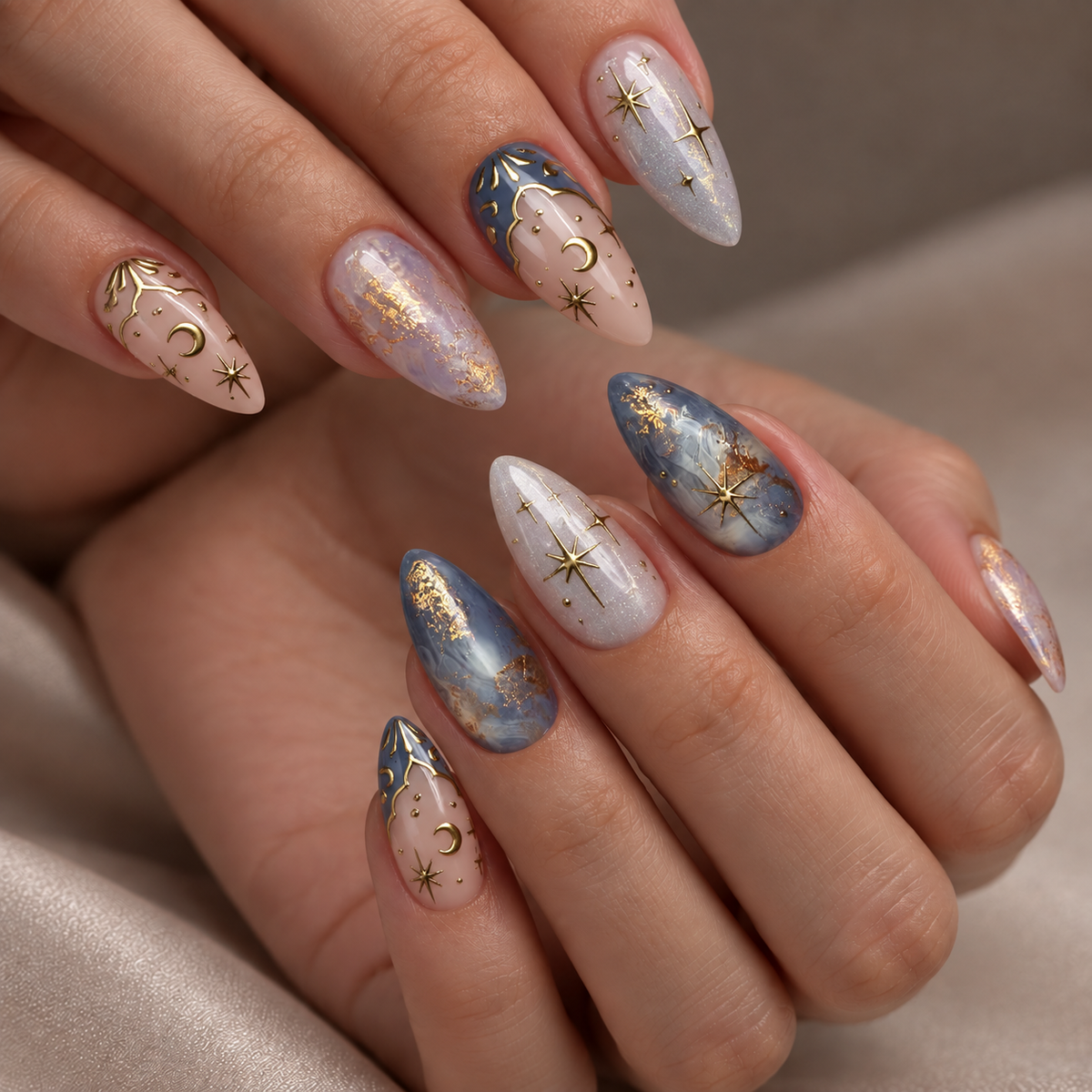 Firework Star press-on nail set image 7