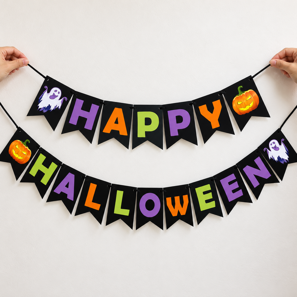 Halloween Party Decoration Set – Purple, Black & Orange 6