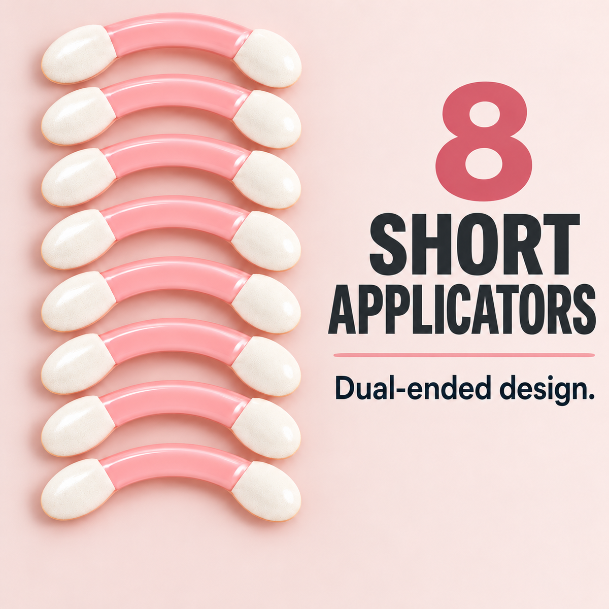 8-Piece Short Dual-Ended Eyeshadow Applicators 2