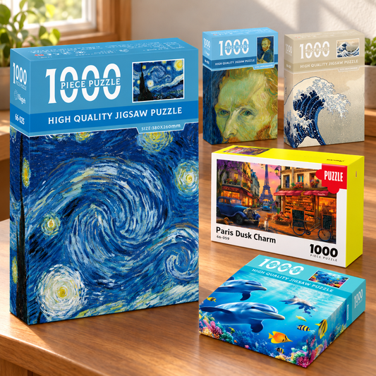 1000-Piece Mini Jigsaw Puzzle – Art & Landscape Designs