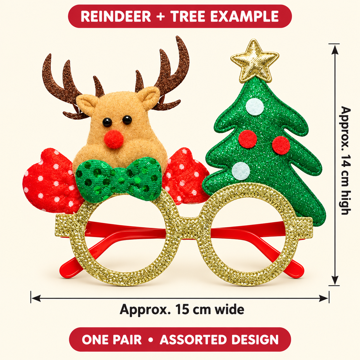Christmas Party Glasses – 14 Selectable Festive Designs 4