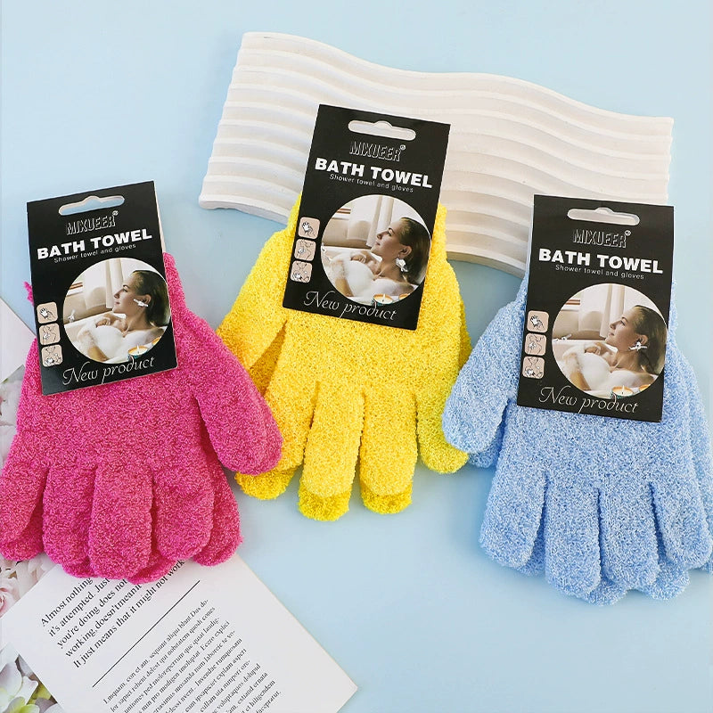 Five-Finger Exfoliating Bath Gloves