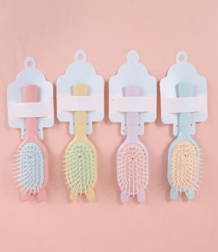 Candy color airbag comb with rabbit ears 2