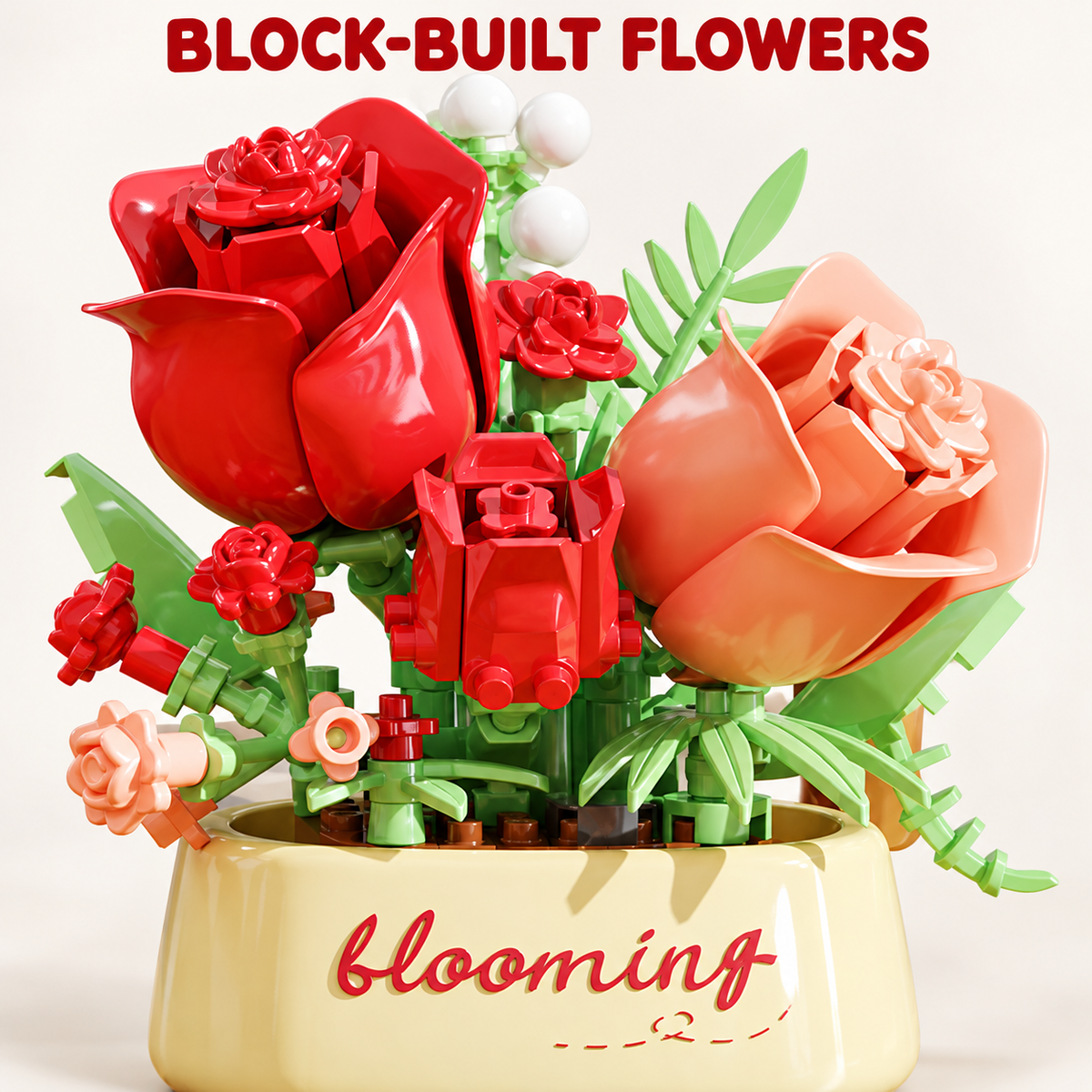 Flower Pot Building Block Kit 5