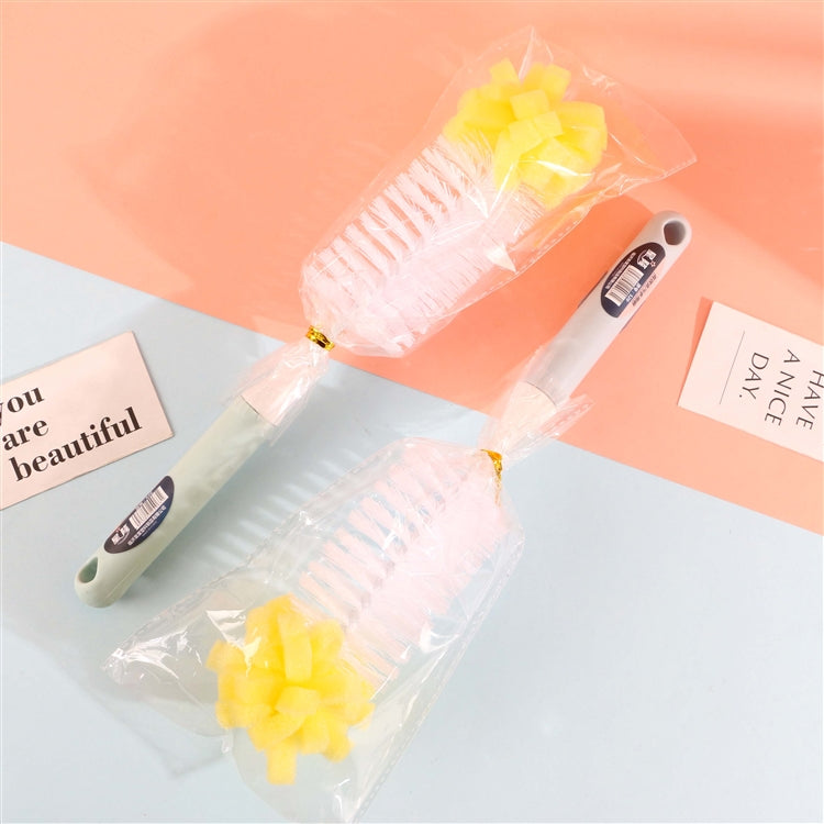 Long Handle Pink Dish Sponge Brush 2
