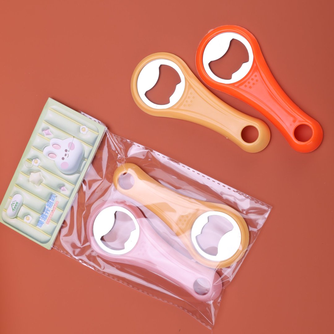 Plastic Rabbit Beer Openers Pastel Colors 2