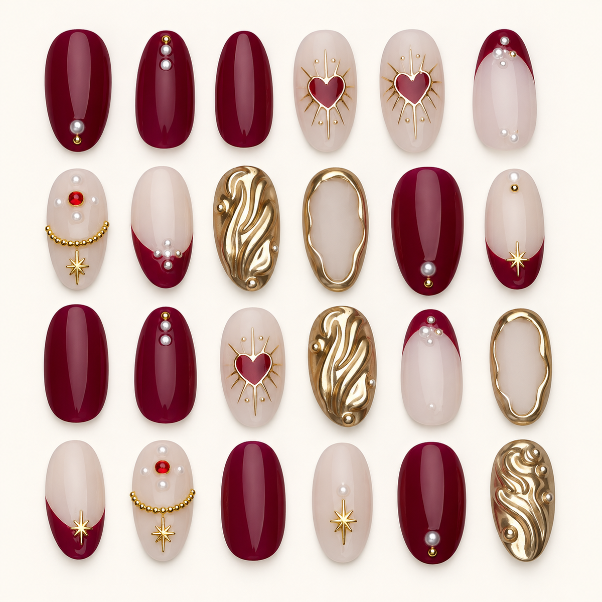 Qiheng Decorative Fashion Press On Nail Sets — product view 2