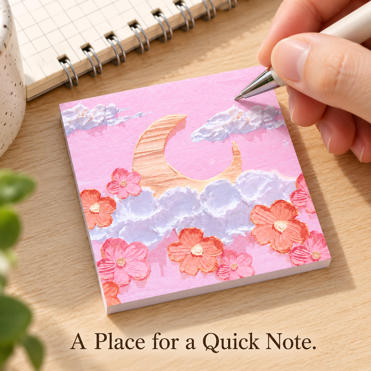Oil-Painting Style Sticky Notes – 80 Pages 7