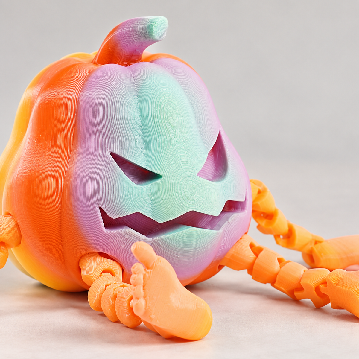 3D-Printed Articulated Pumpkin Figure 4